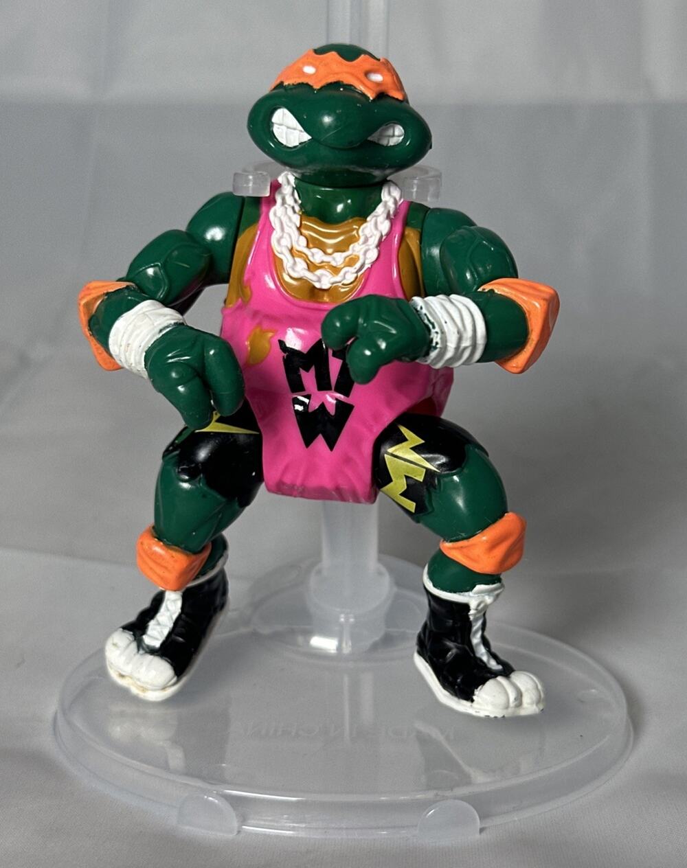 VTG Playmates TMNT 1991 Shell Slammin’ Mike Teenage Mutant Ninja Turtles Figure